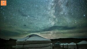 9. Stay in a Traditional Ger Under a Starry Sky